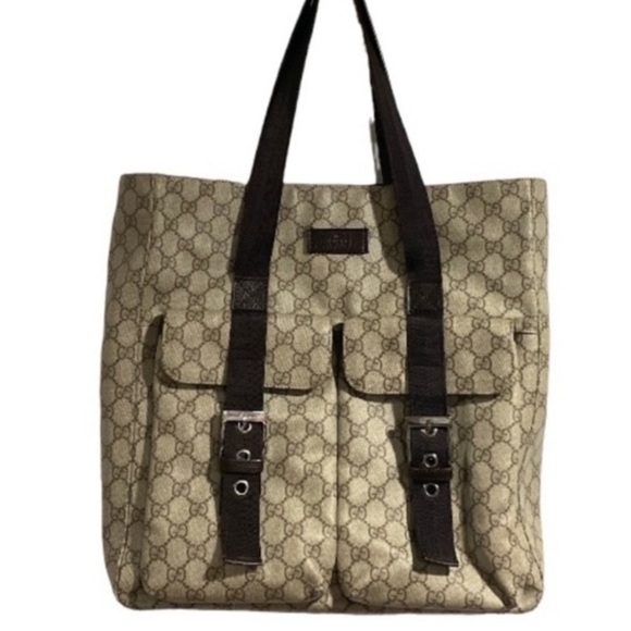 Gucci Supreme GG shopper tote authentic 
Leather & canvas 
Very good condition - Picture 12 of 12